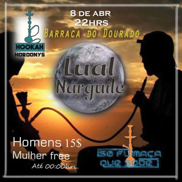 Cartaz   Dourado Bar e Restaurante - Rua da Praia, 88 - Praia do Mucug, Sábado 8 de Abril de 2017