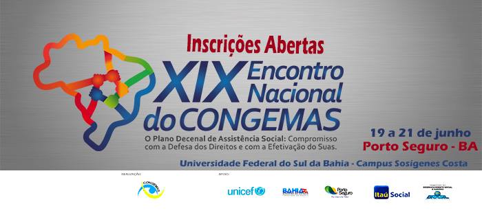 Cartaz   Campus Sosgenes Costa da UFSB - BR 367, km 10, Do dia 19 ao dia 21/6/2017