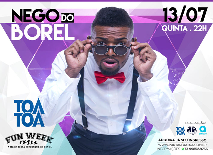 Cartaz   Complexo de Lazer Ta Ta - Praia de Taperapuan, Quinta-feira 13 de Julho de 2017