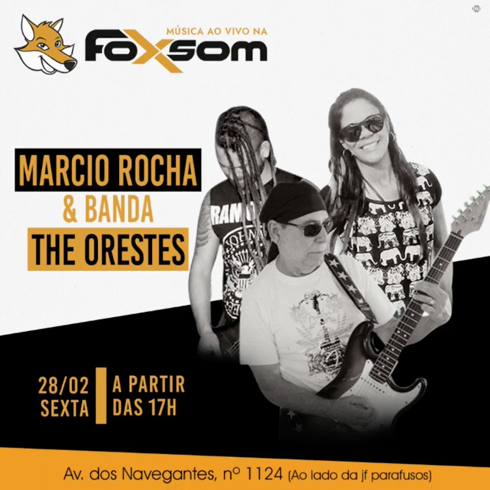 Cartaz Foxsom - Av. dos Navegantes, 1124, Sexta-feira 28 de Fevereiro de 2020