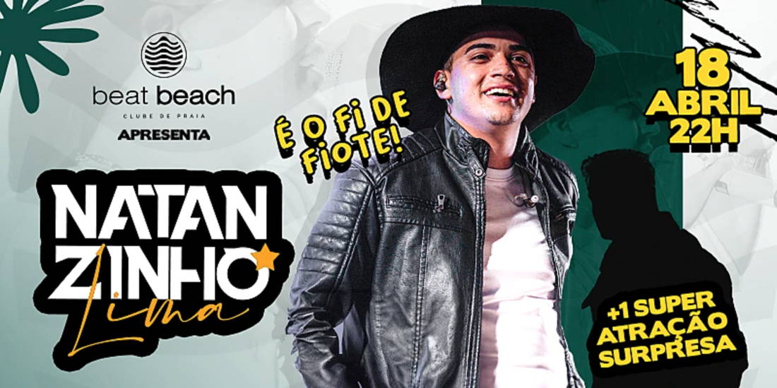 Cartaz   Beat Beach - Av. Beira Mar, 5585 - Praia de Taperapu, Sexta-feira 18 de Abril de 2025