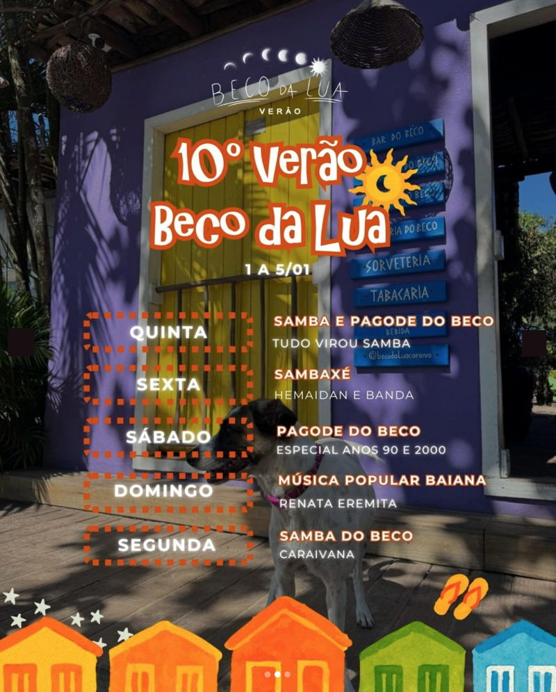 Cartaz   Beco da Lua, Quinta-feira 1 de Janeiro de 2026