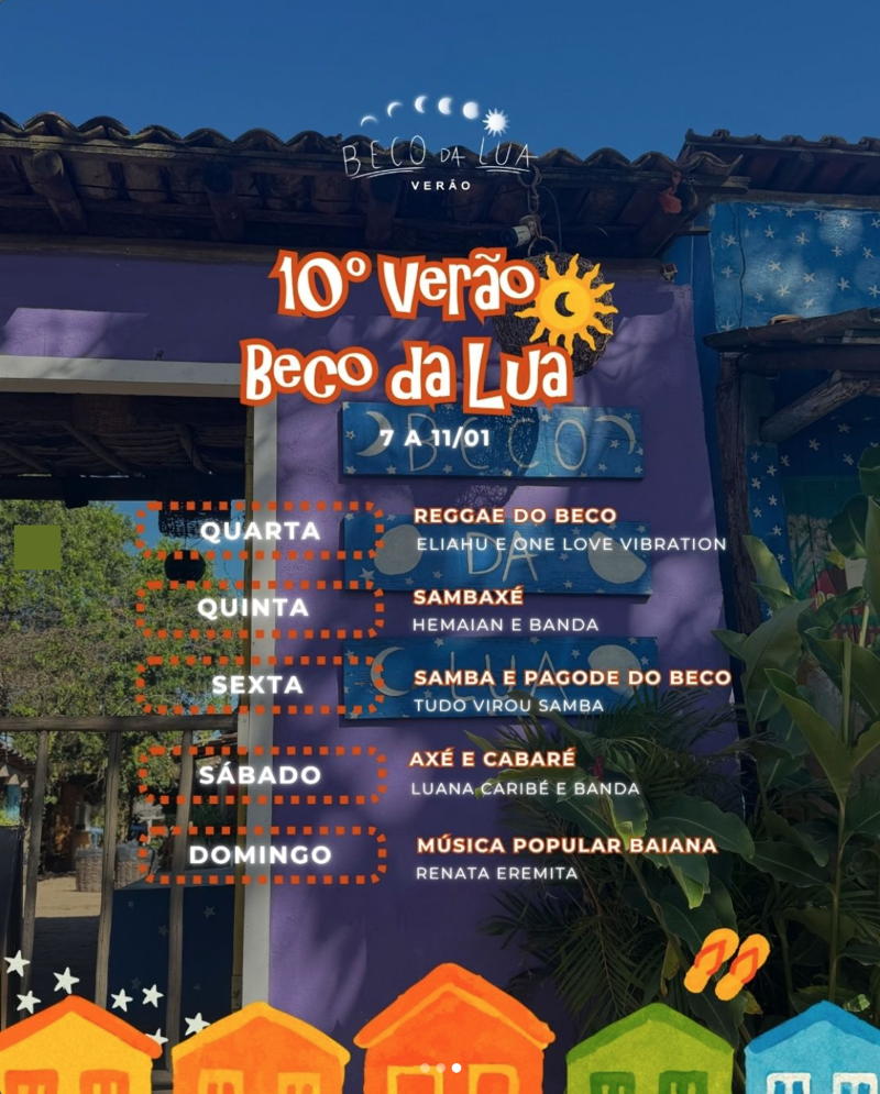 Cartaz   Beco da Lua, S&aacute;bado 10 de Janeiro de 2026