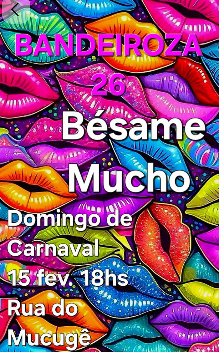Cartaz   Carnaval Cultural - Rua do Mucug�, Domingo 15 de Fevereiro de 2026