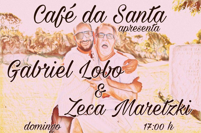 Cartaz  - Caf da Santa - praa da Igreja, Domingo 23 de Julho de 2017