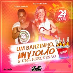 panfleto Happy Hour com Cleber & Juliana