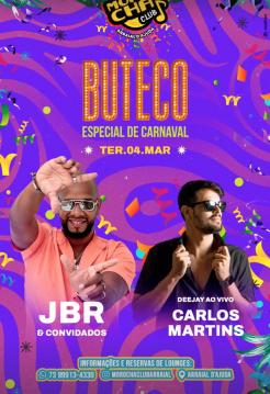 panfleto JBR Cantor + Dj Carlos Martins