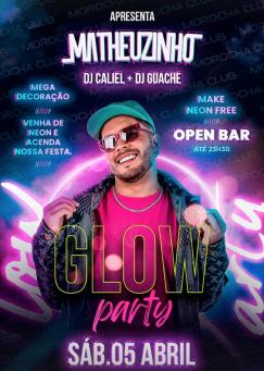 panfleto Glow Party - Matheuzinho