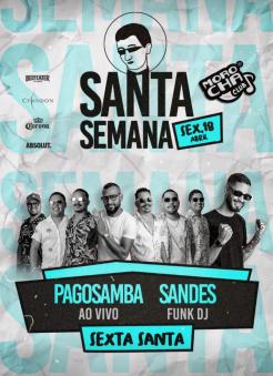 panfleto PagoSamba + DJ Sandes