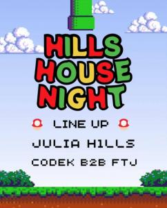 panfleto Hills House Night