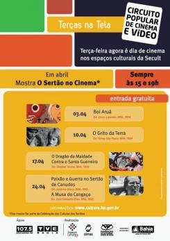 panfleto O Serto no Cinema - Boi Aru