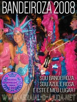 panfleto BANDEIROZA 2008 - Sou Bandeiroza, Sou Azul e Rosa, e Este  Meu Lugar!