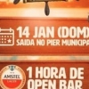 panfleto Sunset a Bordo - Festa em alto mar