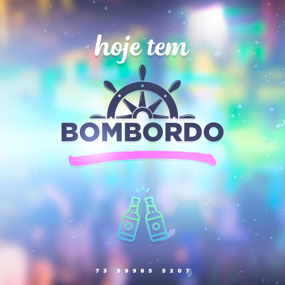 Cartaz  - Bombordo - Av. 22 de abril, 151 - ao lado do trevo do Cabral, Sábado 17 de Fevereiro de 2018