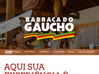 panfleto Barraca do Gaúcho