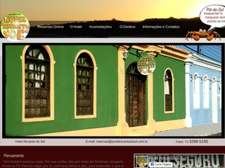 panfleto Hotel Recanto do Sol