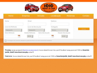 panfleto Ioi Rent a Car