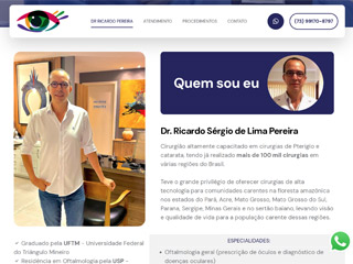 panfleto Dr. Ricardo Pereira - Oftalmologista em Arraial d'Ajuda e Porto Seguro
